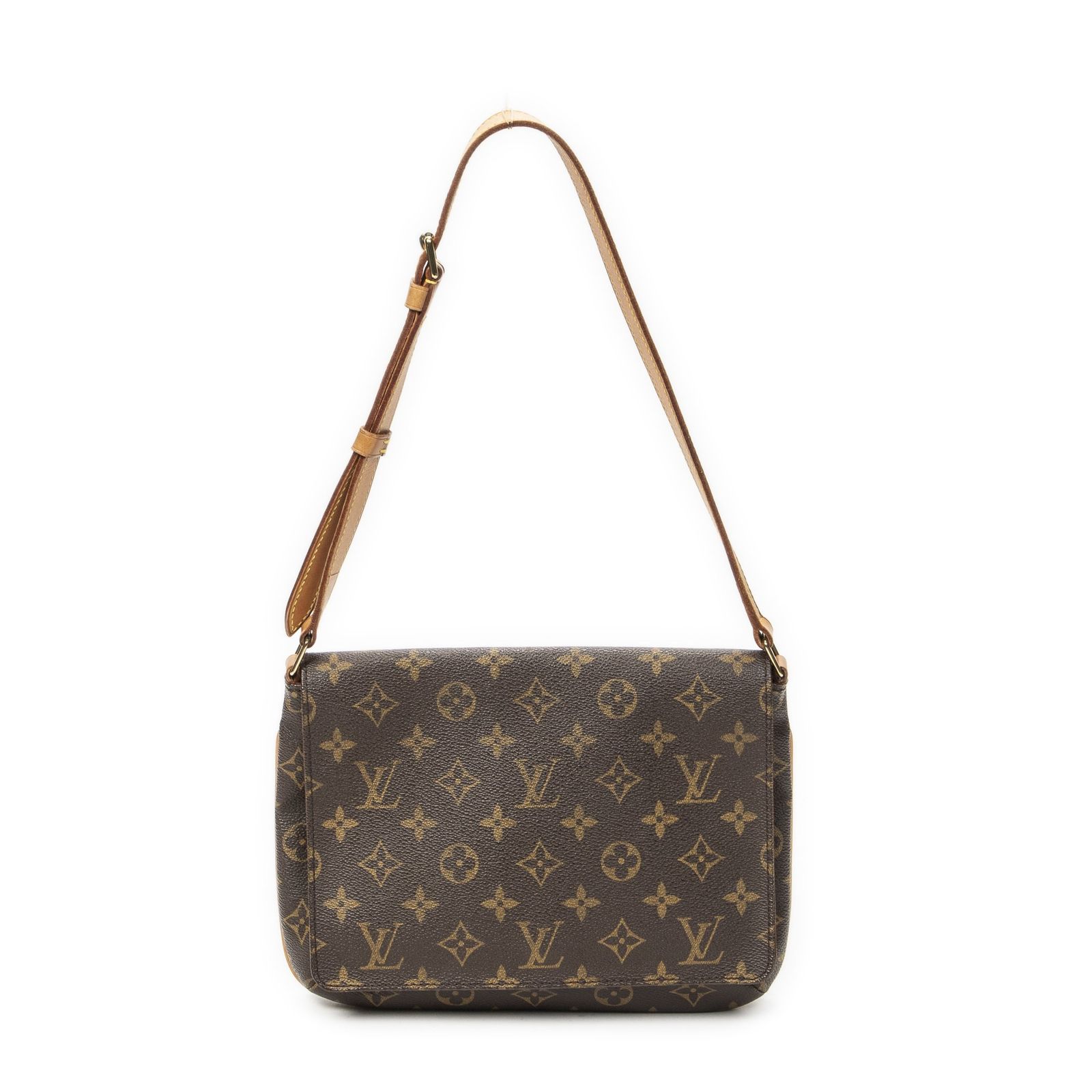 [中古] LOUIS VUITTON ルイヴィトンミュゼット タンゴ茶色モノグラムキャンバスAB