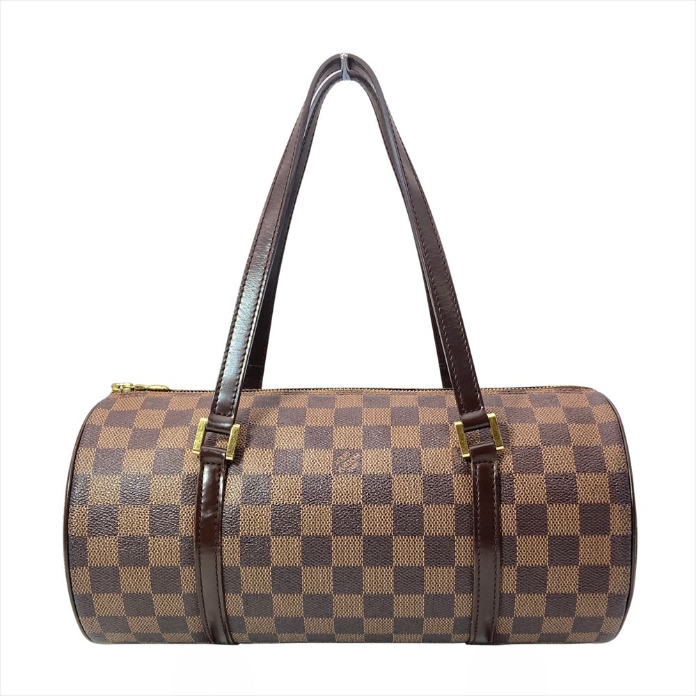 ルイヴィトン LOUIS VUITTON パピヨン30 ショルダーバッグ ダミエ エベヌ N51303 ブラウン レディース【中古】