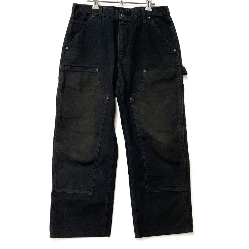【中古品】 CARHARTT カーハート B136 BLK DOUBLE FRONT WASHED DUCK WORK PANT ブラック ダブル フロント ウォッシュド ダック ワークパンツ ズボン ボトムス 【157-260515-ya-05-izu】