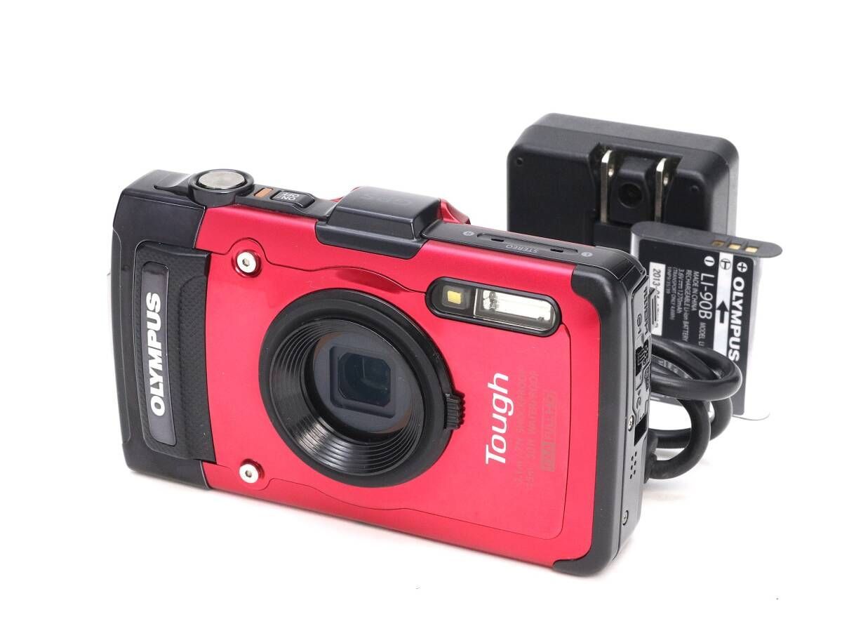B+ (並品) OLYMPUS オリンパス STYLUS TG2 Tough レッド 初期不良返品対応 55-130