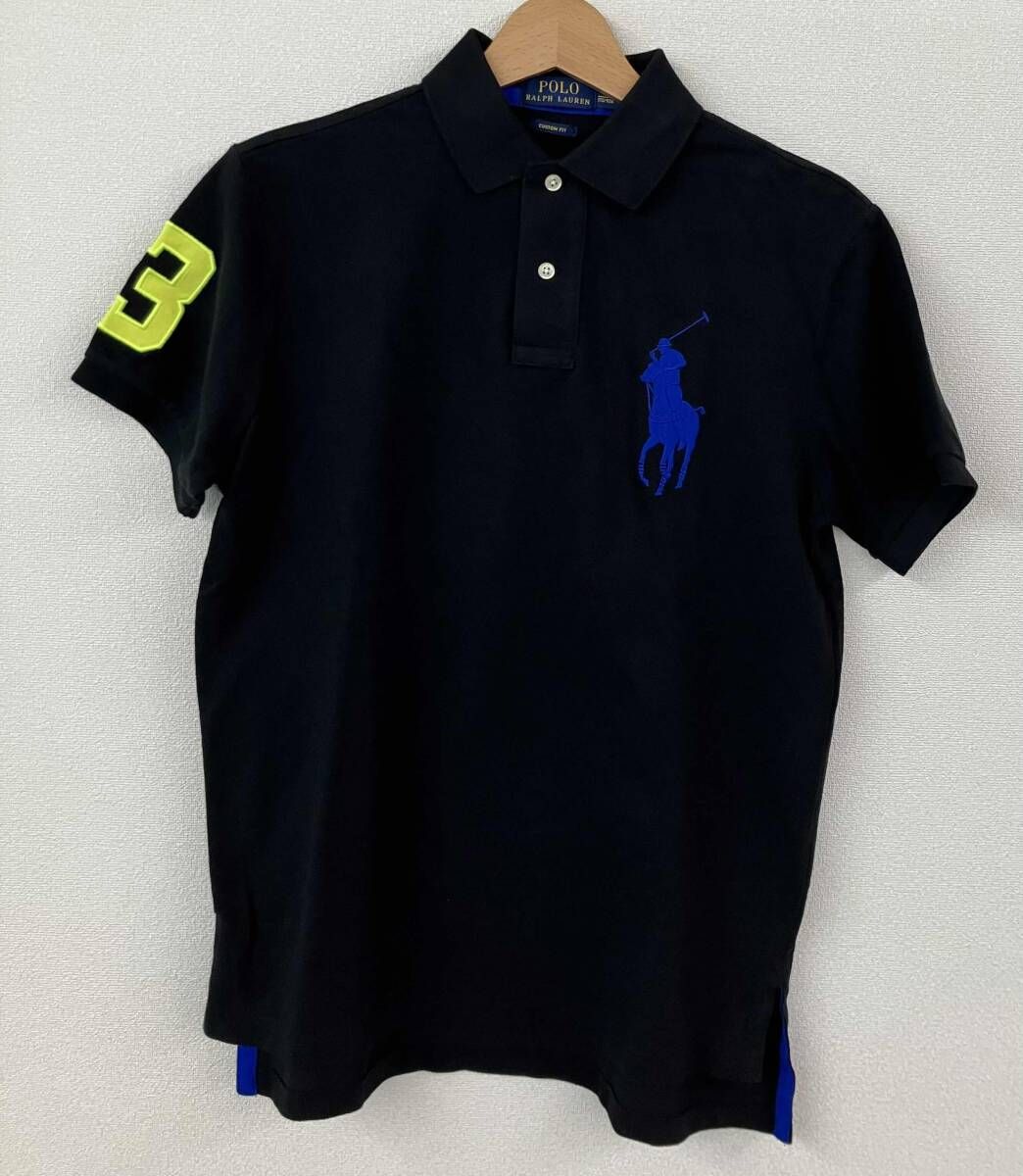 POLO RALPH LAUREN ポロ ラルフローレン ポロシャツ メンズ S 黒 ブラック
