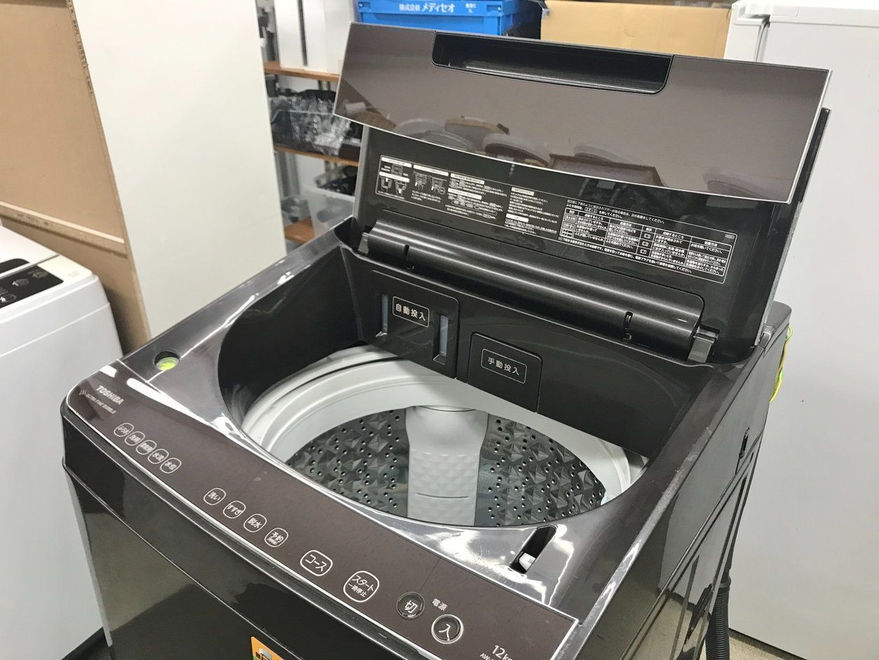 洗濯機 AW-12XD9 ブラウン 12kg 2020年製 東芝 TOSHIBA ［静岡市］店頭 