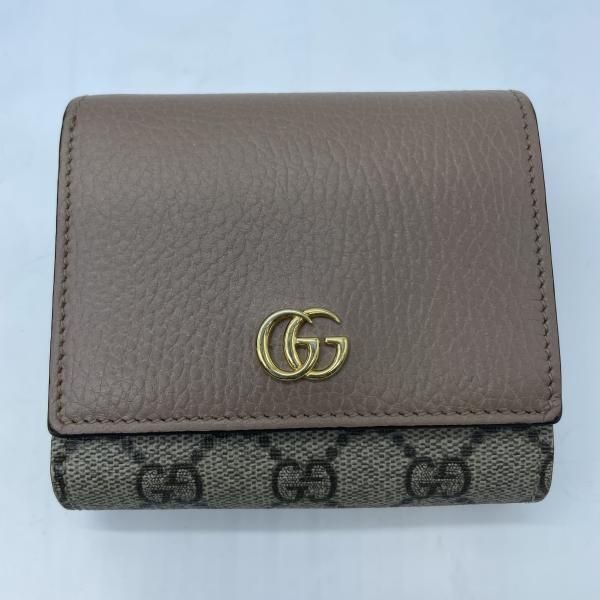 【中古】GUCCI ダブルG バイカラー ミディアム ウォレット 598587 グッチ[19]