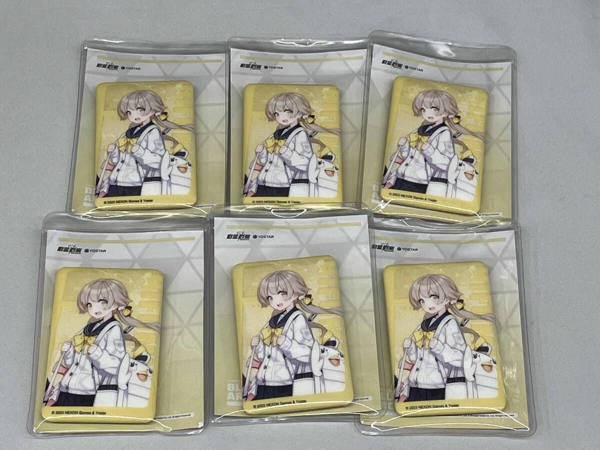 美品 ブルーアーカイブ 阿慈谷ヒフミ 缶バッジ 中国限定 6個まとめ