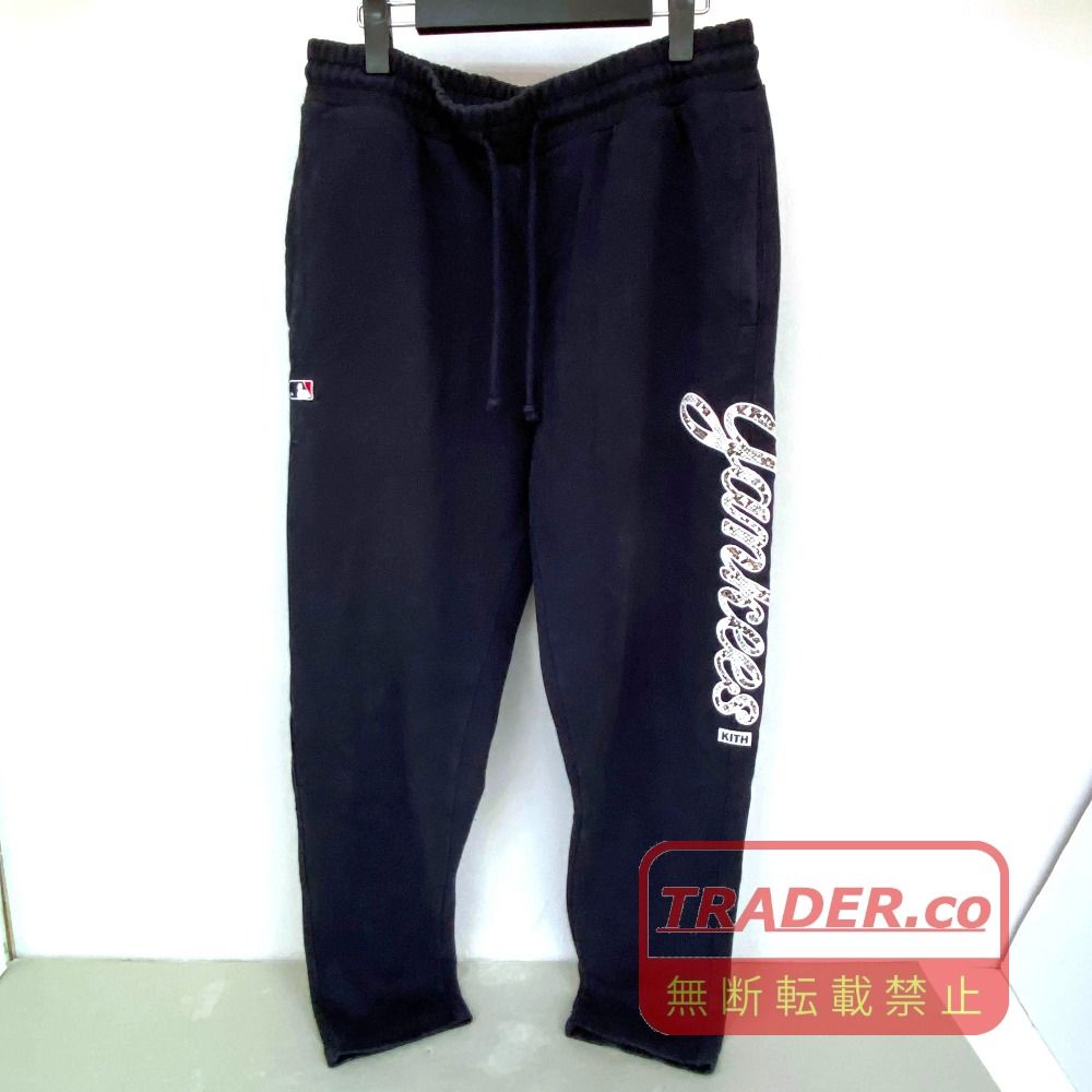 03w26460 Kith × New York Yankees キス × ニューヨークヤンキース スウェットパンツ ネイビー サイズL メンズ ボトムス