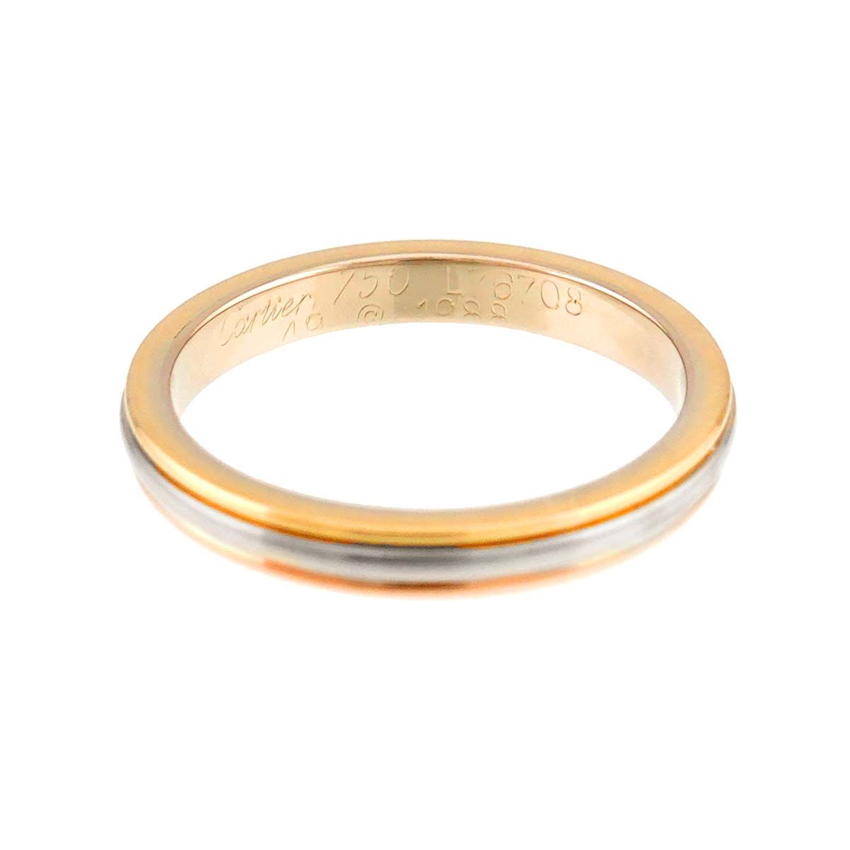 ごんさま専用 美品 Cartierヴァンドーム リング K18 49 約9号 カルティエ Cartier ヴァンドーム #49 リング K18 YG WG PG スリー