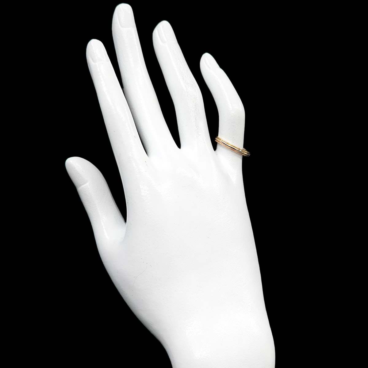 ごんさま専用 美品 Cartierヴァンドーム リング K18 49 約9号 カルティエ Cartier ヴァンドーム #49 リング K18 YG WG PG スリー
