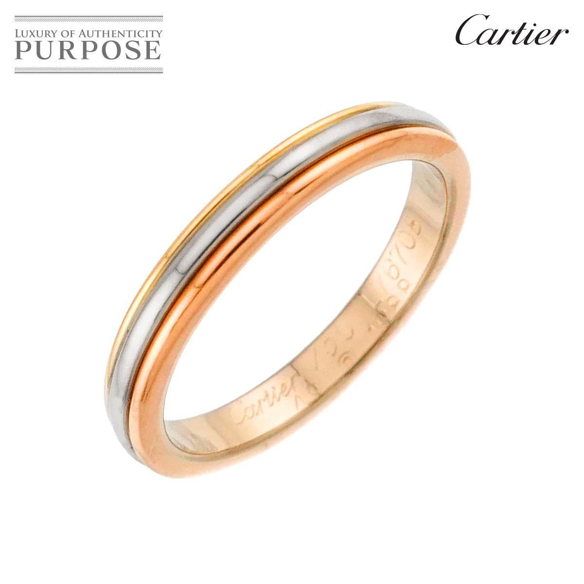 カルティエ Cartier ヴァンドーム #49 リング K18 YG WG PG スリー