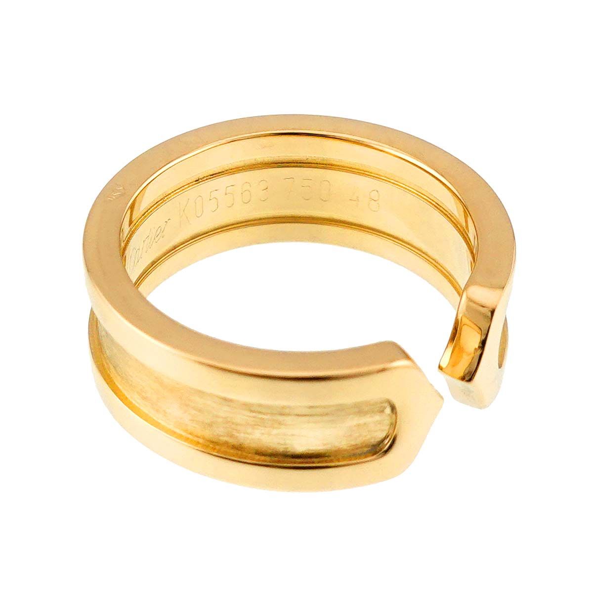 カルティエ Cartier C2 #48 リング K18 YG イエローゴールド 750 2C 
