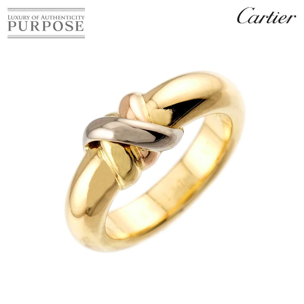 カルティエ Cartier スレッド #51 リング K18 YG WG PG スリーゴールド スリーカラー 750 指輪 Ring 90324515