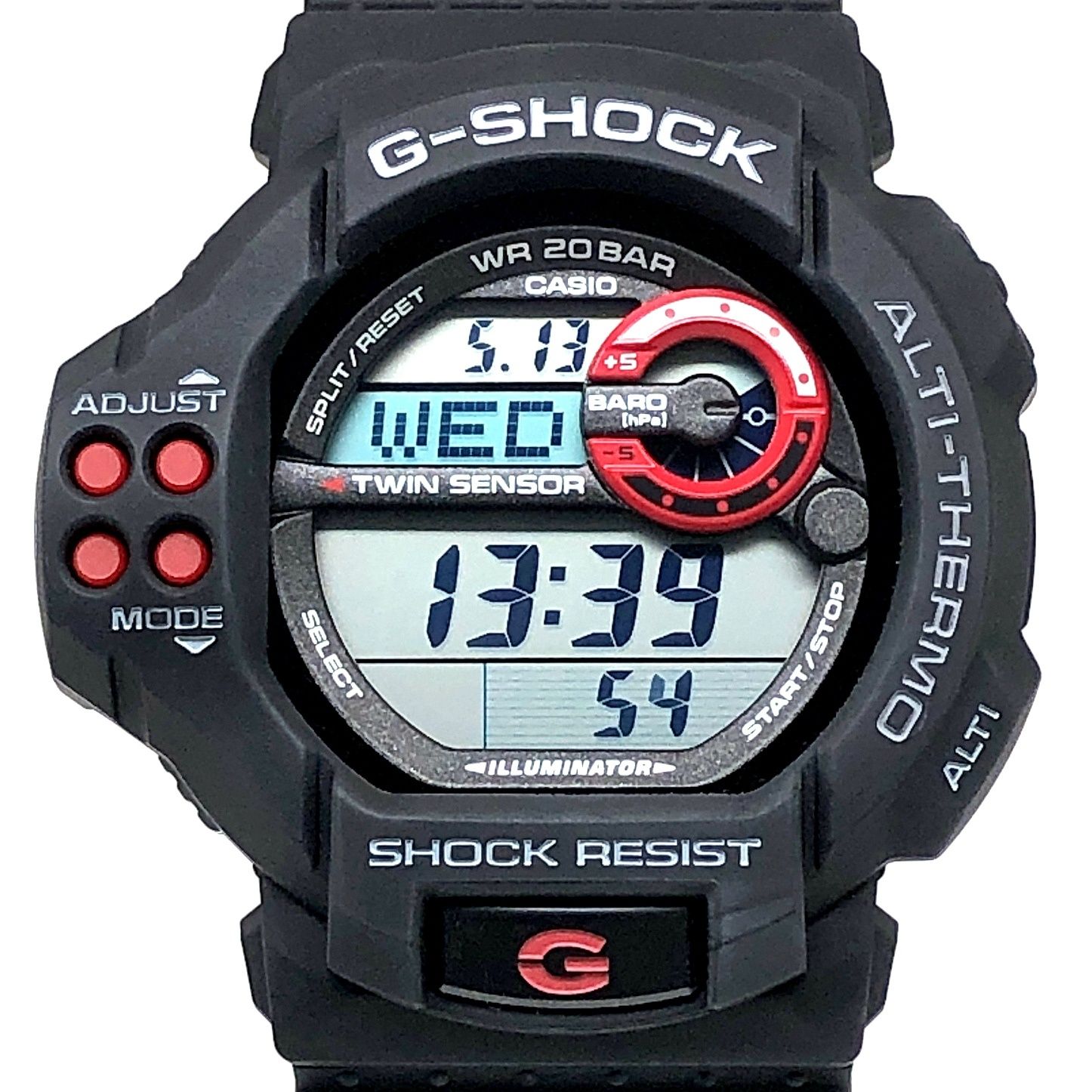 G-SHOCK ジーショック GDF-100-1A ツインセンサー搭載 高度・気圧・温度計測 高輝度LED 非対称デザイン 2011年3月発売