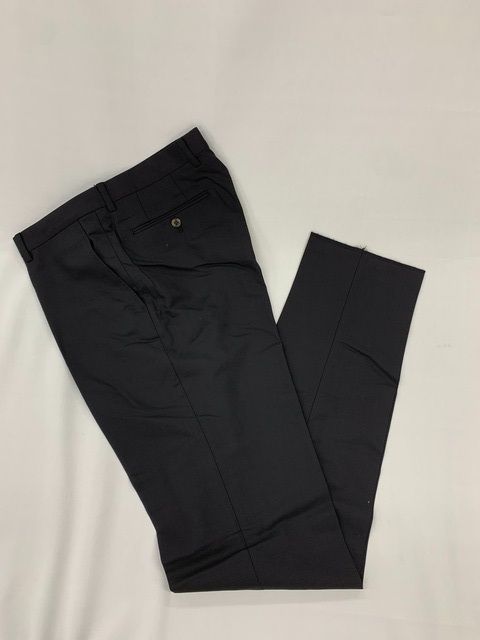 新品 定価2.86万 高級ブランド 英国ブランド 百貨店 特価セール パンツ ズボン トラウザーズ S M L XL 3L ウエスト 85cm 88cm 91cm 94cm 97cm 毛 ウール 100% 黒 ブラック メンズ 春 夏 秋 328