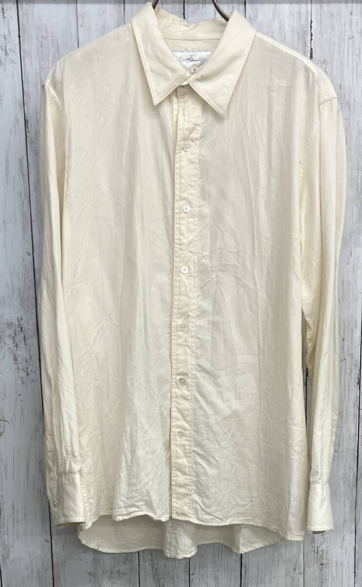 FOLL cotton wool cashmere light shirt フォル 長袖シャツ コットンシルク カシミヤ混 size2