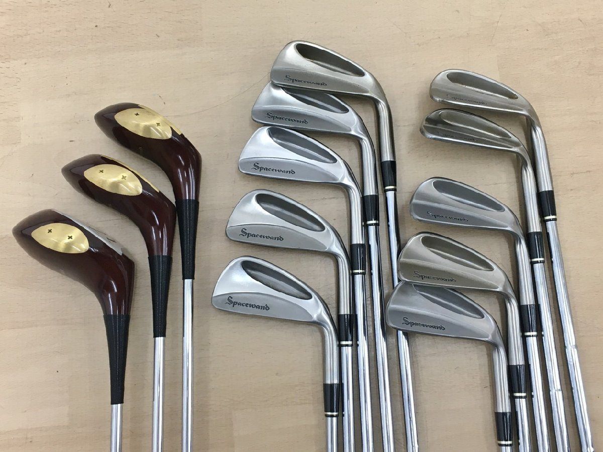 ミズノ Mizuno ゴルフクラブ13本セット スペースワンド KC-6610 KC-6630 長期保管品 右利き用 FLEX：R ウッド アイアン 未使用 2504LS168