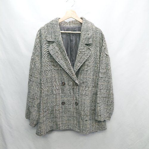 ◇ Hase D'or ハーゼドール 総柄 長袖 ジャケット サイズL グレー系 レディース E 【1406180061487】 8,294円