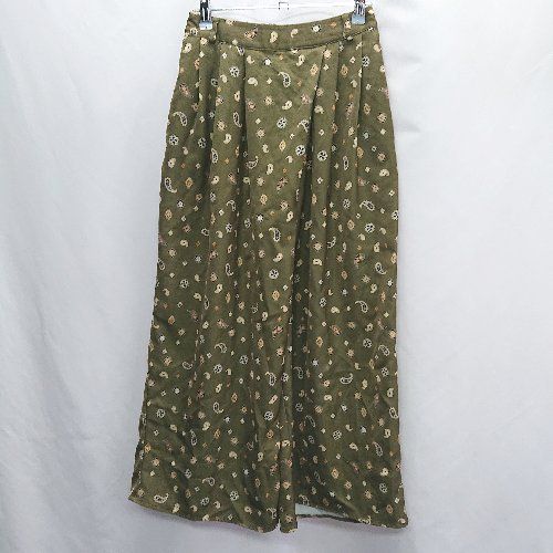 ◇ enka sopo ペイズリー柄 ワイドパンツ サイズF ダークグリーン レディース E 【1406180068585】 8,177円