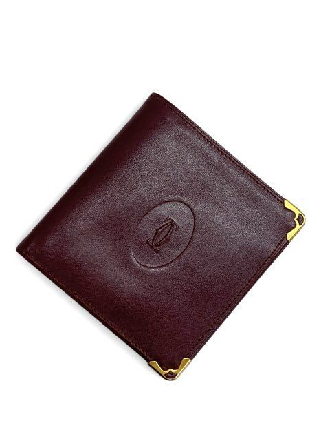 ほぼ未使用/Cartier/カルティエ/マストライン/2つ折り財布/ボルドー/レディース/FC3371