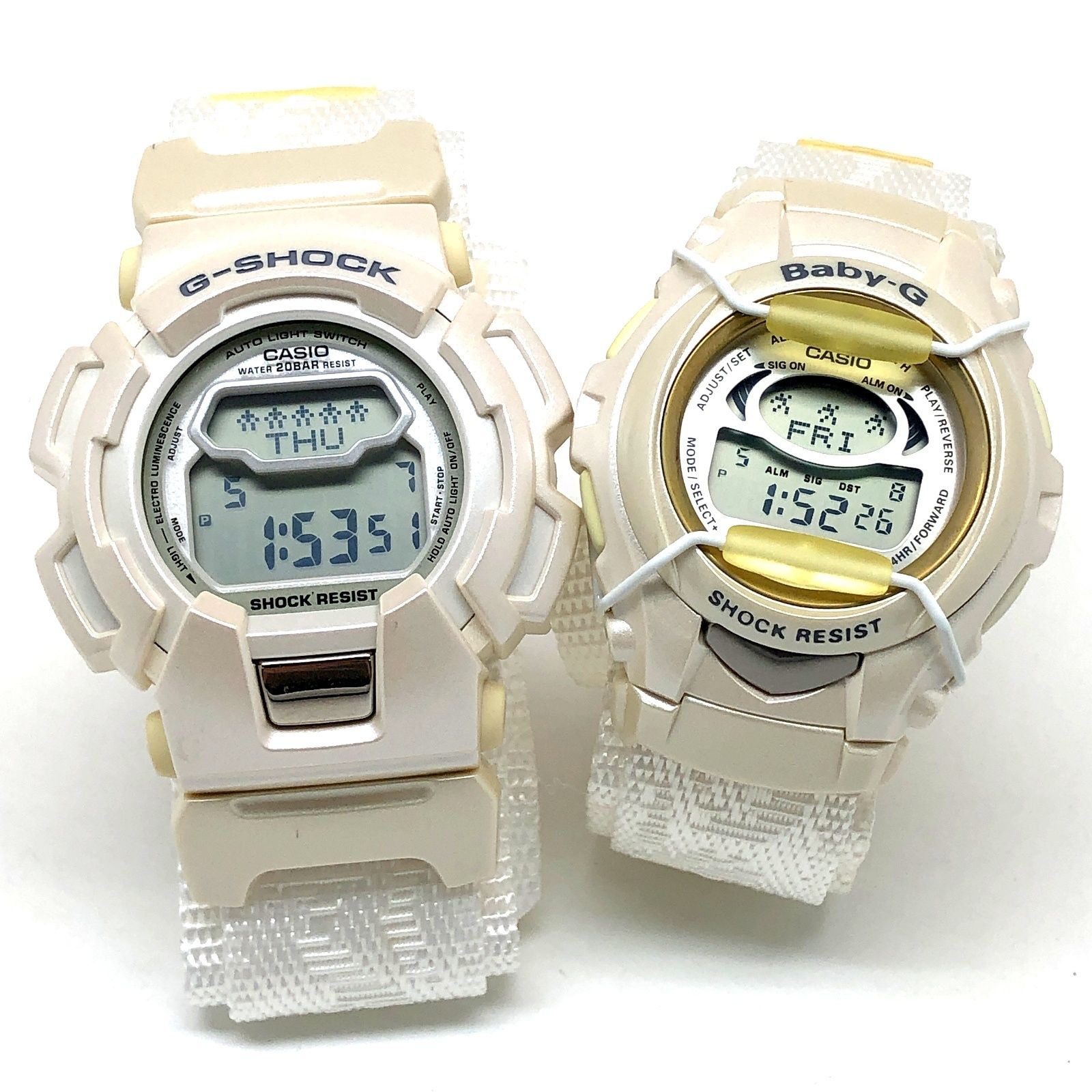 G-SHOCK ジーショック LOV00A-7 Lover's Collection ラバコレ 天使と悪魔 パールホワイト スイセン ペア 2000年12月発売