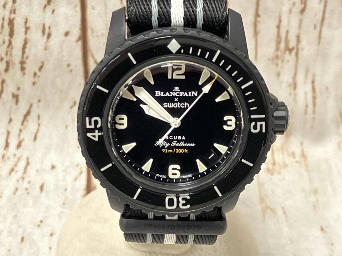 【BLANCPAIN×SWATCH】 スウォッチ ブランパン OCEAN OF STORMS 自動巻き 腕時計