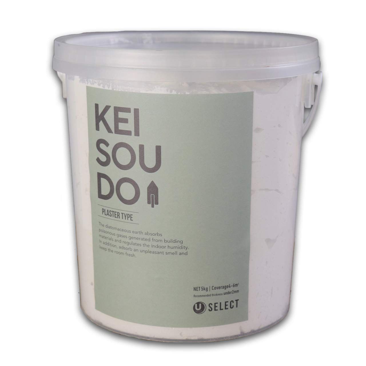 KEISOUDO U-SELECT(ユーセレクト) 珪藻土 左官 塗り壁 壁材 塗料PLASTER TYPE 5kg COTTON送料無料 11e92cf7