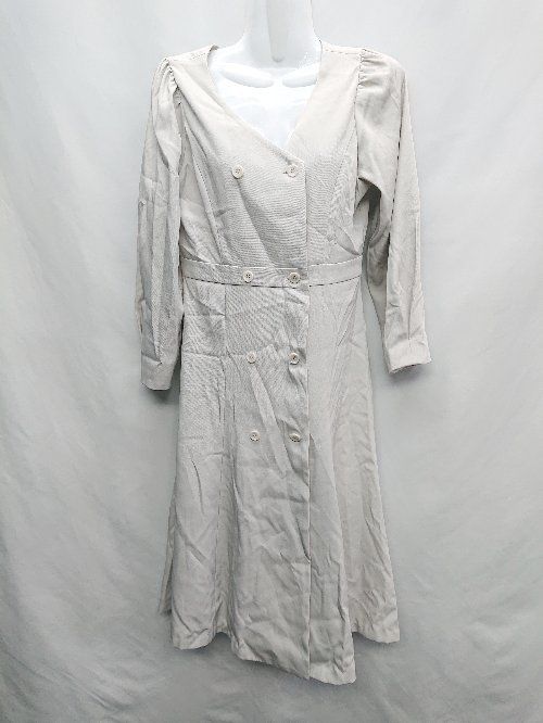 ◇ PROPORTION BODY DRESSING プロポーションボディドレッシング 長袖 膝下丈 ワンピース サイズM ホワイト系 レディース E 【1406180075965】