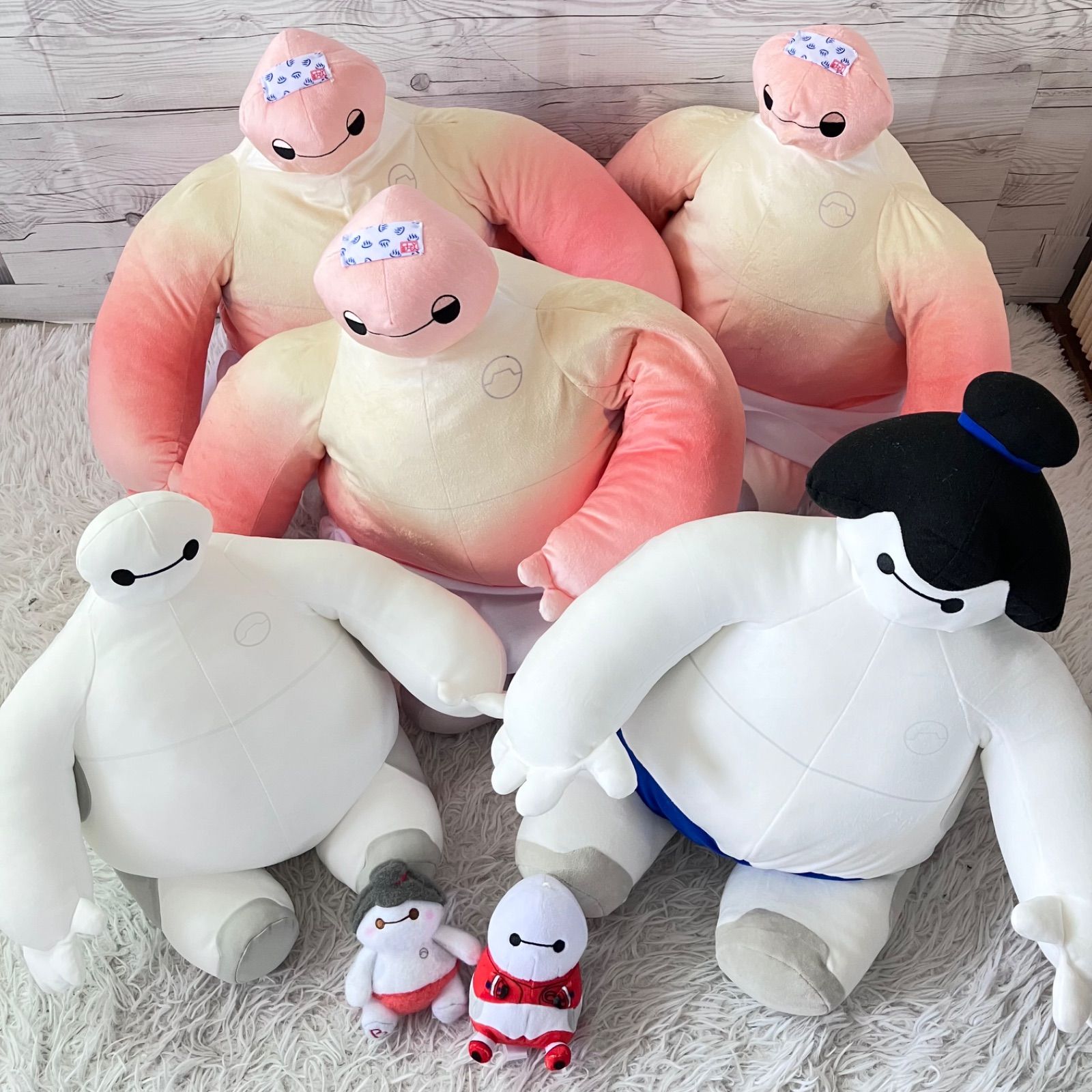 ベイマックス ぬいぐるみ 超超BIGぬいぐるみ サウナ 7点セット