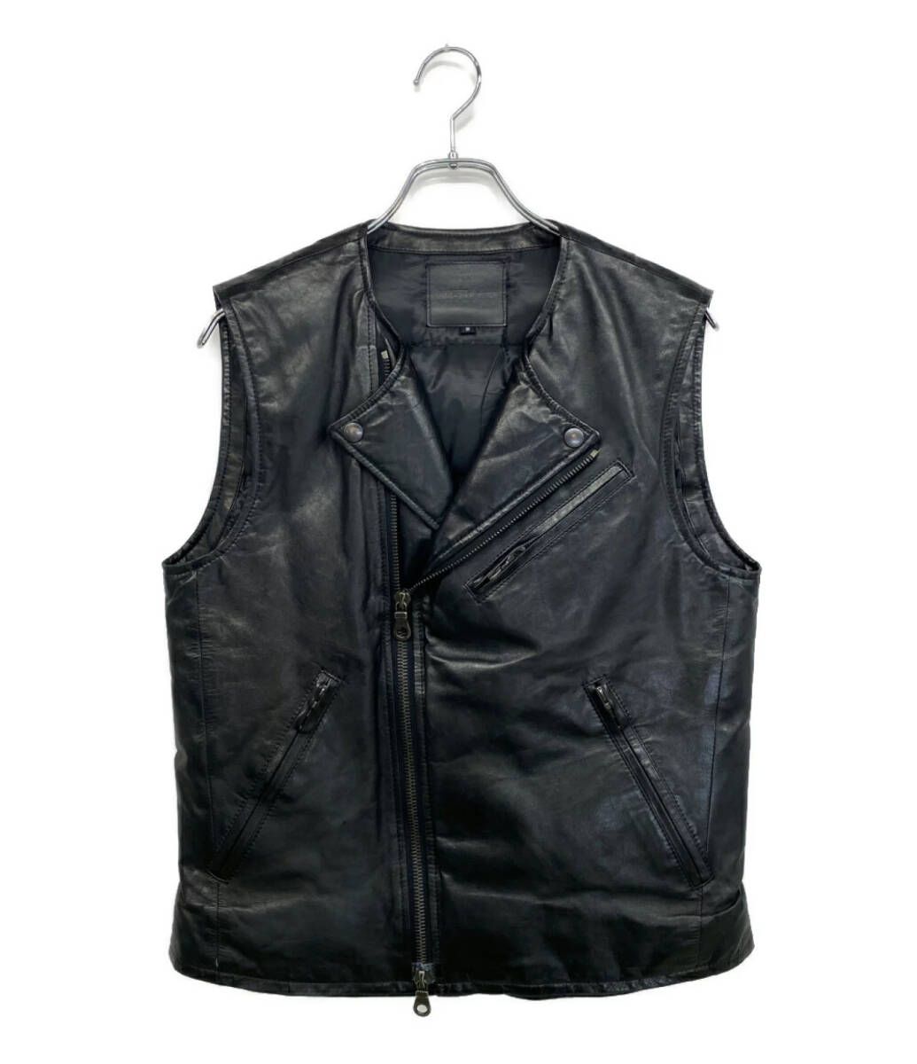 ISAMU KATAYAMA BACKLASH ライダースダウンベスト 1600-01 メンズ SIZE M バックラッシュ イサムカタヤマ