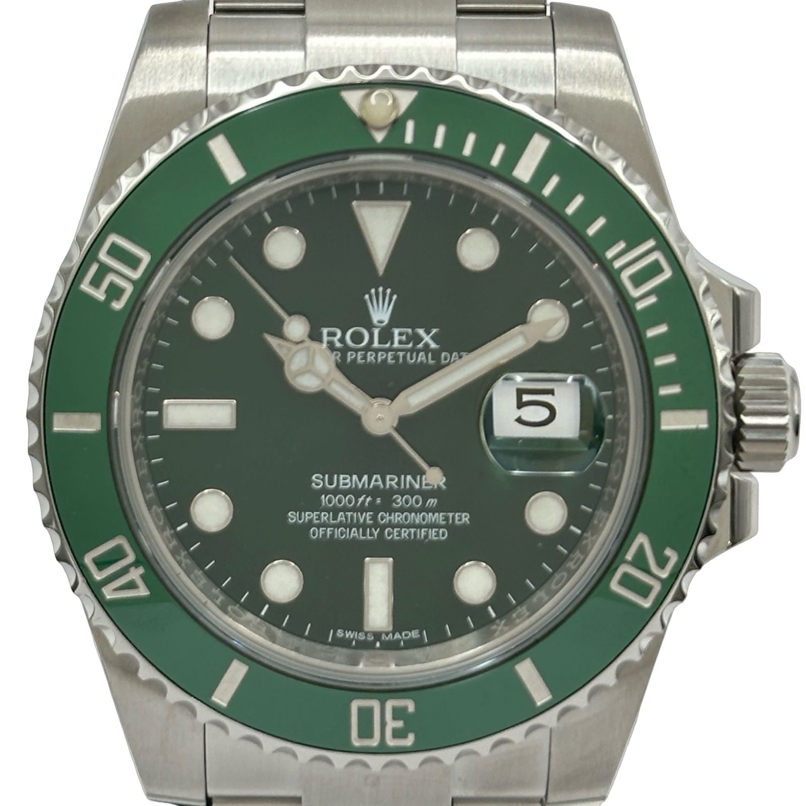 ロレックス ROLEX サブマリーナ 116610LV グリーン ステンレススチール 自動巻き メンズ 腕時計