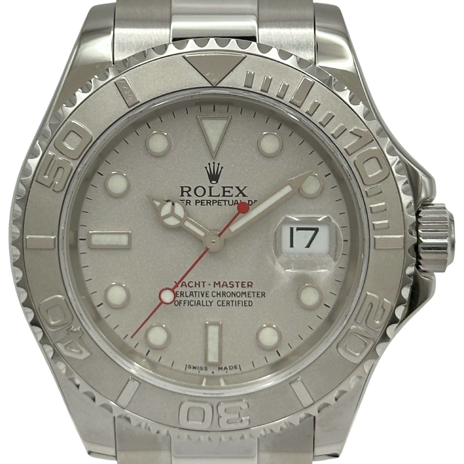 ロレックス ROLEX ヨットマスター 16622 グレー プラチナ/ステンレススチール 自動巻き メンズ 腕時計
