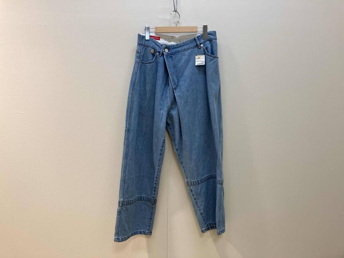 MAISON SPECIAL メゾンスペシャル アシンメトリーデニムパンツ ジーンズ ワイドパンツ サイズ36 水色 ライトブルー レディース