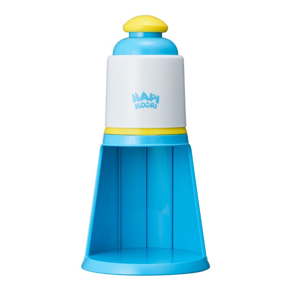 【新品】ドウシシャ(DOSHISHA) かき氷器 電動 ハピコオリ バラ氷対応 製氷カップ2個付き ブルー 16.5×16.5×32.5cm DIN-20BL 9ed24544