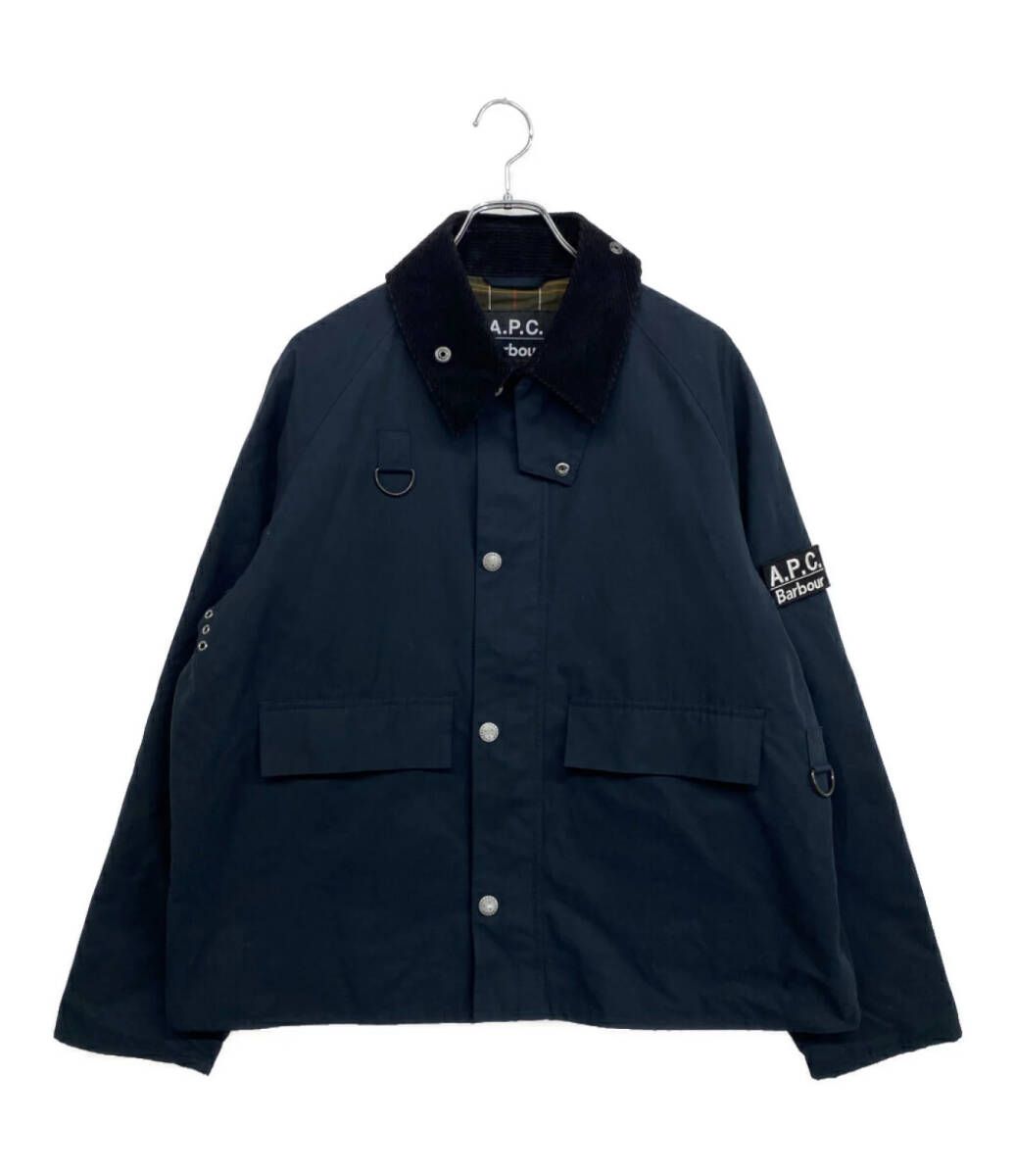 BARBOUR ジャケット ×A.P.C. MODIFIED SPEY JACKET ネイビー 25SS 