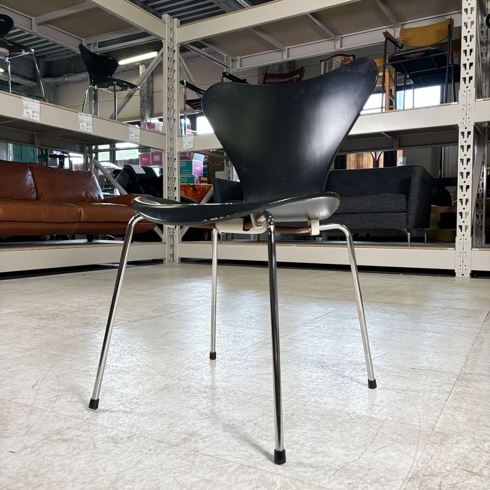 Fritz Hansen セブンチェア ブラック Arne Jacobsen フリッツハンセン デンマーク製 2004年 ②