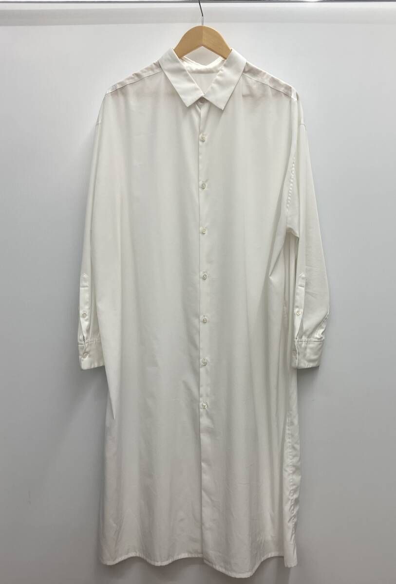 LAD MUSICIAN ラッド ミュージシャン Back-Front Long Shirt バックフロントロングシャツ 長袖シャツ 2120-104 サイズ42 ホワイト