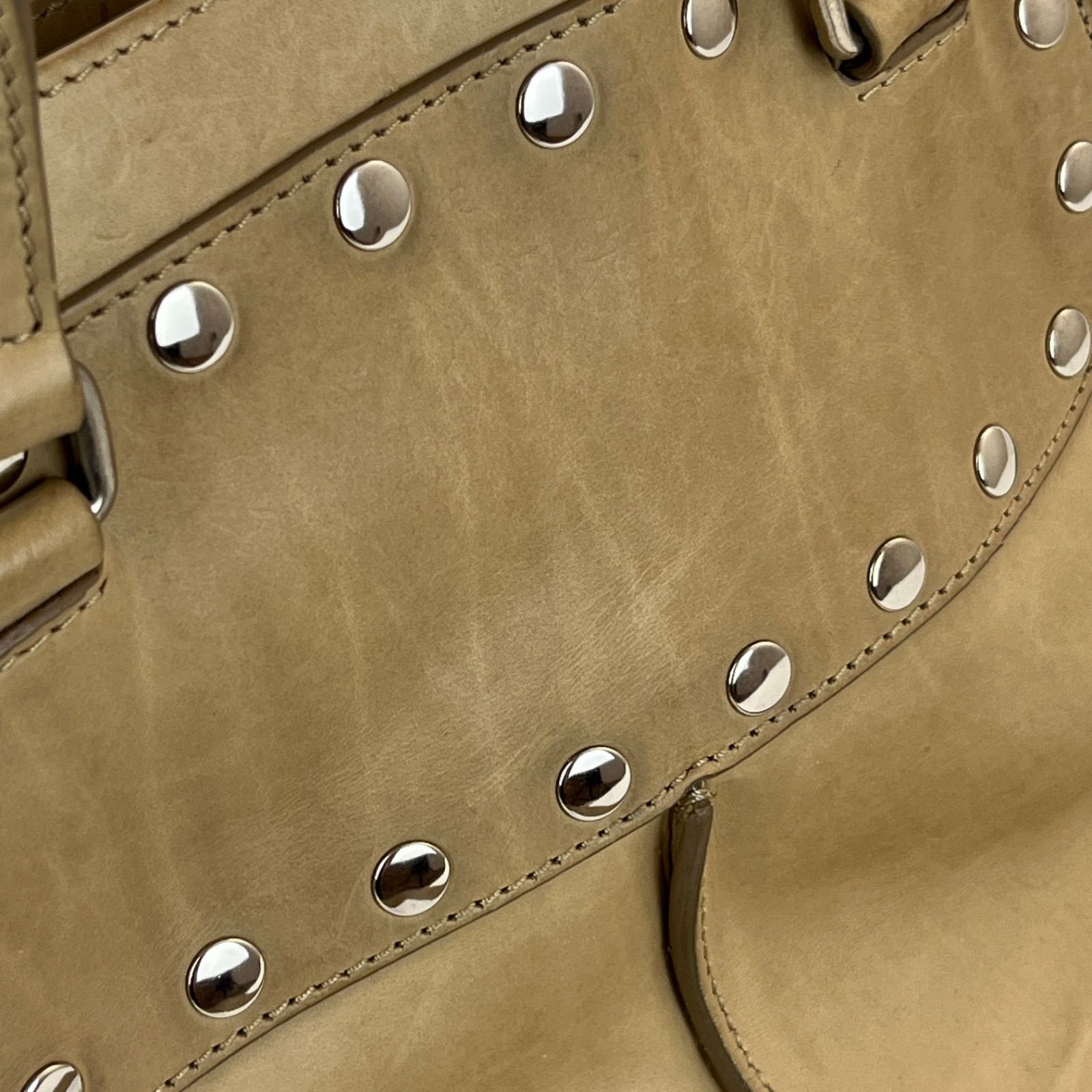 CELINE セリーヌヴィンテージスタッズ2wayショルダーバッグ レザー 