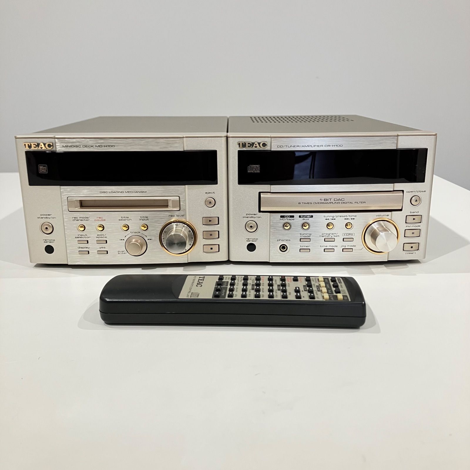 TEAC 　コンポ　CR-H100　MD-H100　オーディオ　【匿名配送・送料無料】