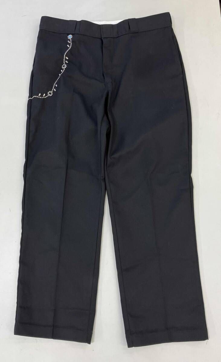 Dickies 874 ディッキーズ ワークパンツ スタッズカスタム ブラック 38×30