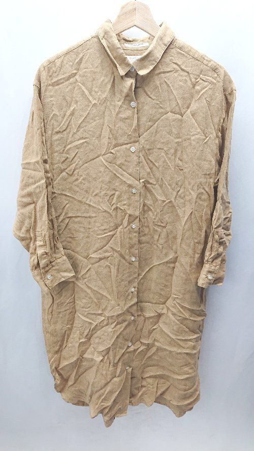◇ FREAK'S STORE フリークスストア 長袖 ロング丈 ワンピース サイズFREE ブラウン系 レディース E 【1406180087937】