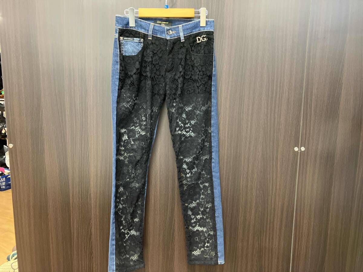 DOLCE & GABBANA パンツ FLORAL LACE pants