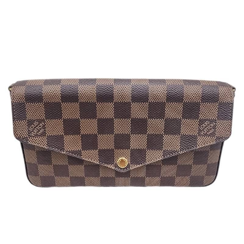 LOUIS VUITTON ルイヴィトン ポシェット・フェリシー N40492 ブラウン ダミエ エベヌ ショルダーバッグ レディース 【中古】 22605K52