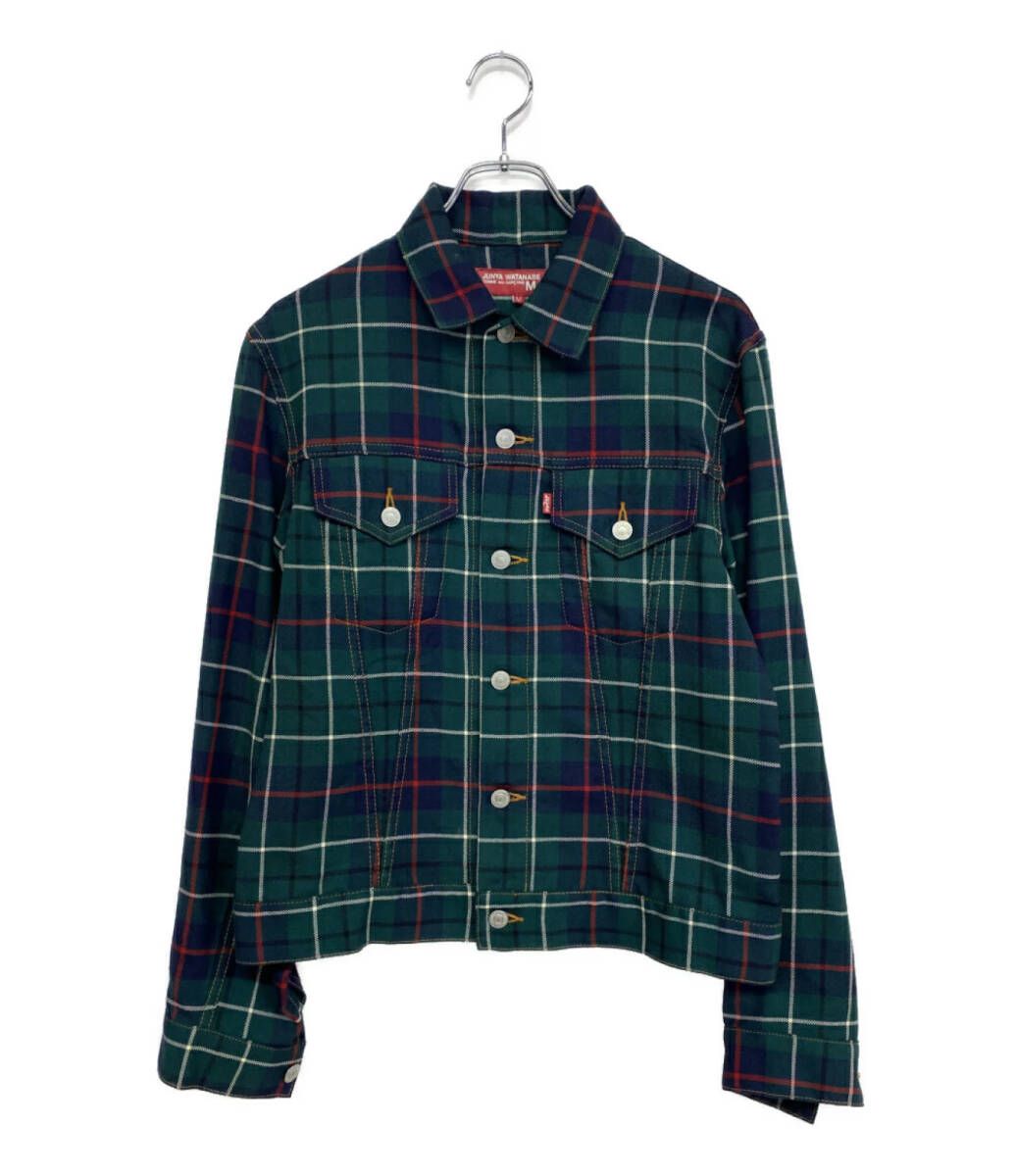 JUNYA WATANABE MAN チェックジャケット ×Levi's ウール グリーン 02AW WG-J030 メンズ SIZE M ジュンヤワタナベマン