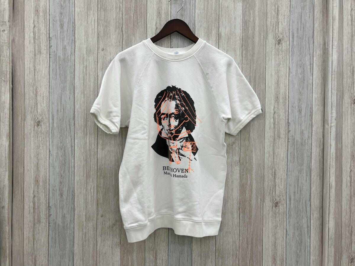 A Elegantes SAPEur/ア エレガンス サプール/浜田雅功ベートーヴェン/半袖スウェットTシャツ/Lサイズ/M/ホワイト/綿