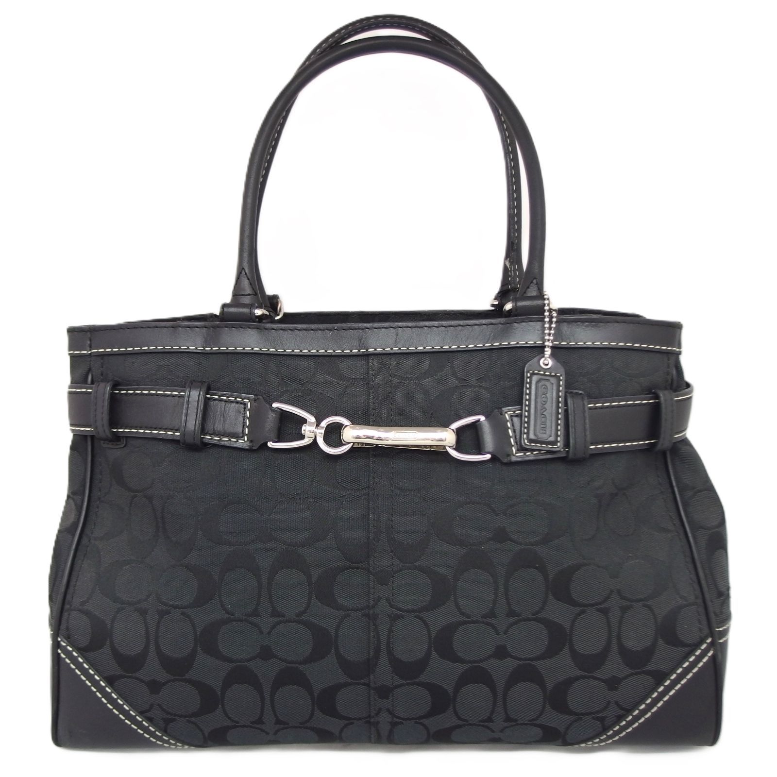 COACH コーチ トートバッグ キャンバス 黒 F08K07 - メルカリ