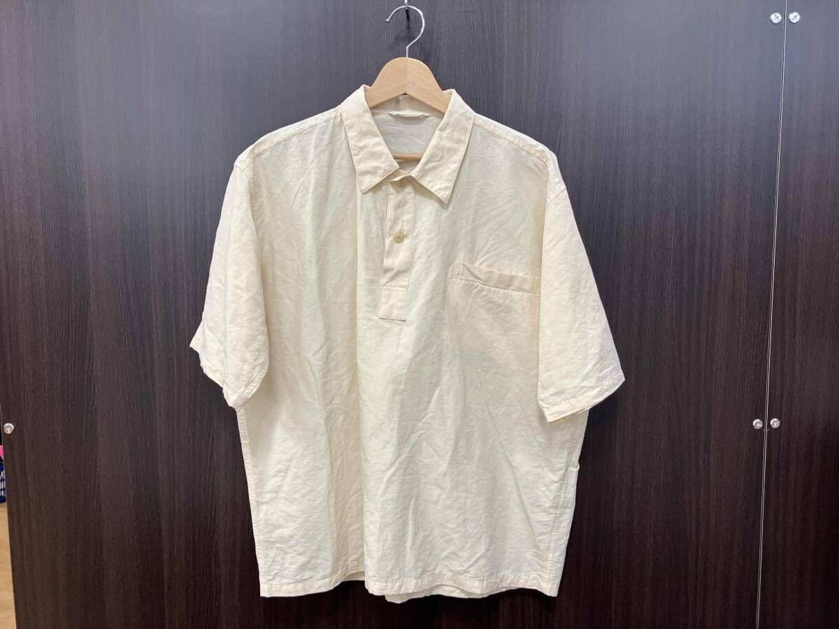 AURALEE 半袖シャツ 23SS リネン混 ベージュ