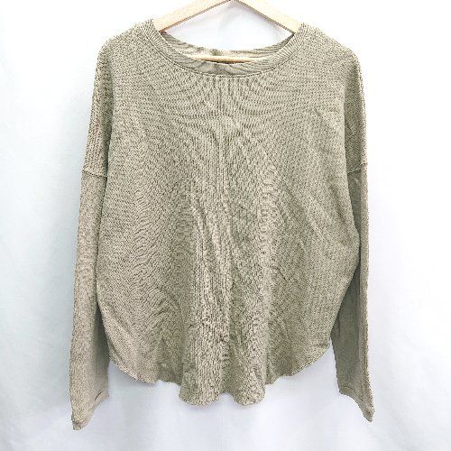 ◇ patterntorso パターントルソ 長袖 ニット サイズF カーキ レディース E 【1406180094386】