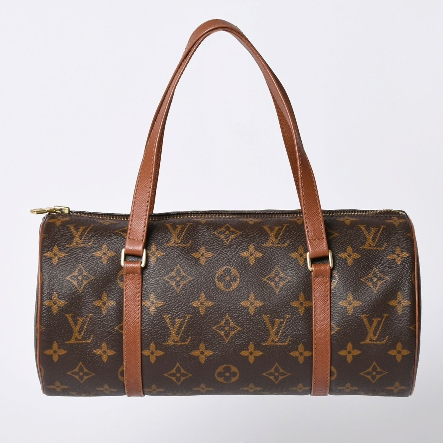 極美品 LOUIS VUITTON ルイヴィトン パピヨン30 GM ハンドバッグ M51365 モノグラム ゴールド金具 旧型 筒型 美品 中古 4a002326