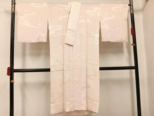 平和屋着物●長襦袢　無双仕立て　枝花文　正絹　逸品　AABI6287ph