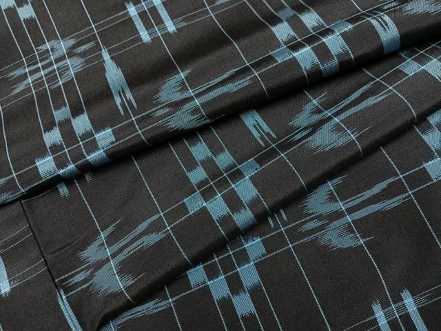 平和屋着物●上質な紬　琉球絣文様　正絹　逸品　AABI6293ph