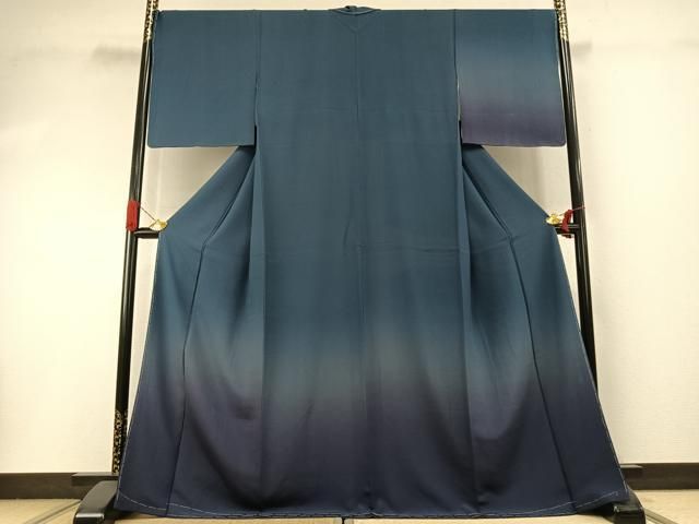 平和屋着物●訪問着　霞文　暈し染め　正絹　逸品　AABI1731fy