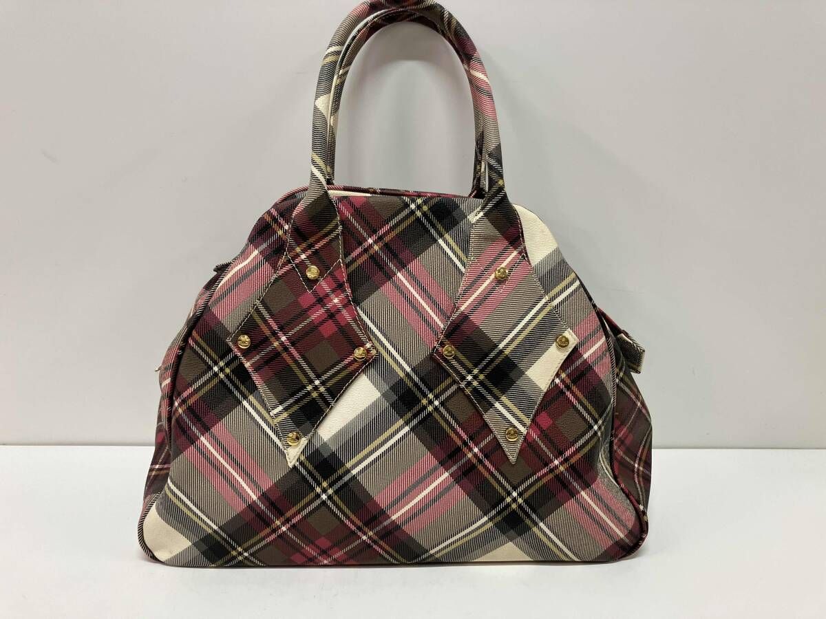 VIVIENNE WESTWOOD ヴィヴィアン ウエストウッド ボストンバッグ Yasmine ヤスミン タータンチェック